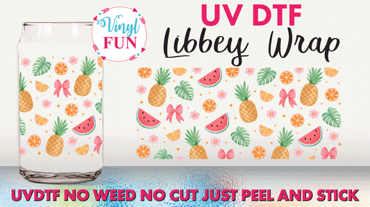 Pineapple UVDTF Libbey Glass Wrap -UV127