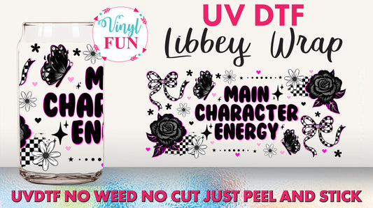 Main Character Libbey Glass Wrap - UV134