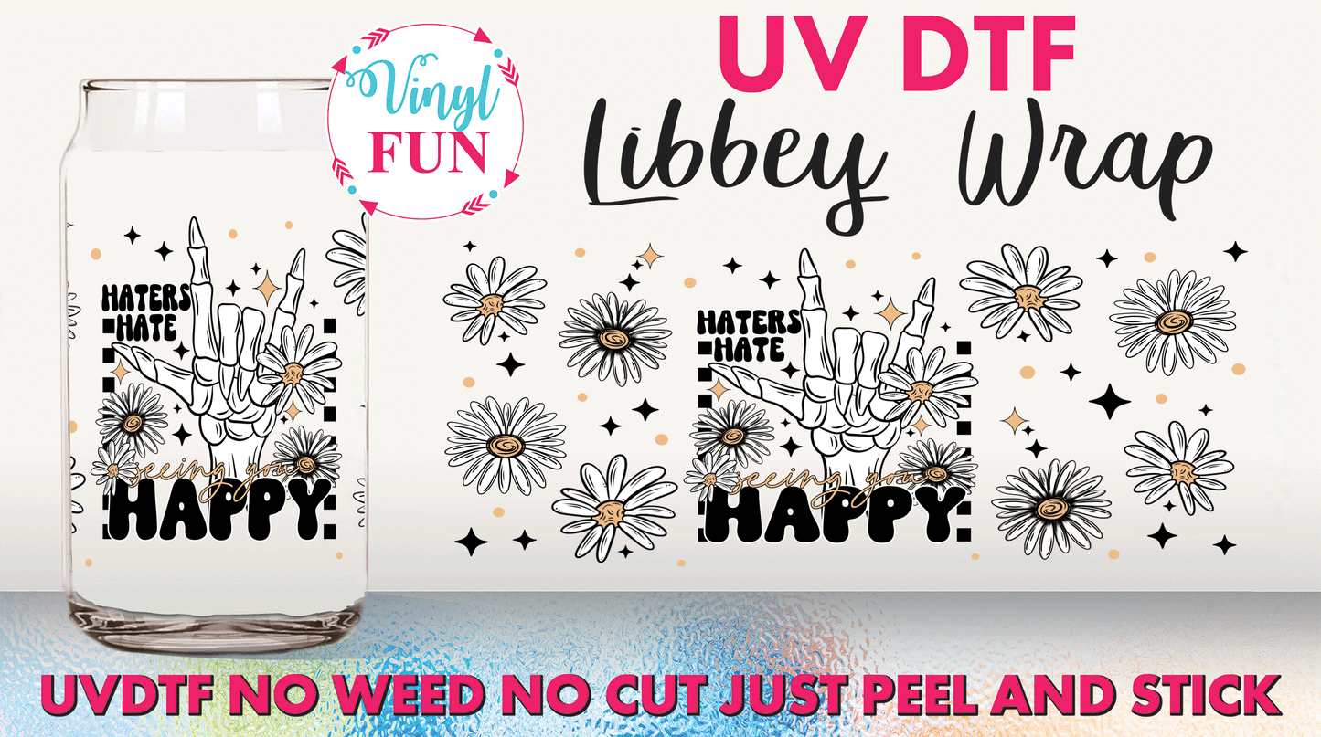 Haters Hate UVDTF Libbey Glass Wrap - UV137