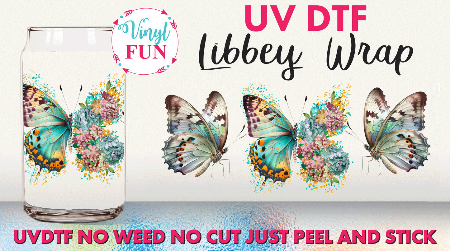 Butterfly UVDTF Libbey Glass Wrap - UV152