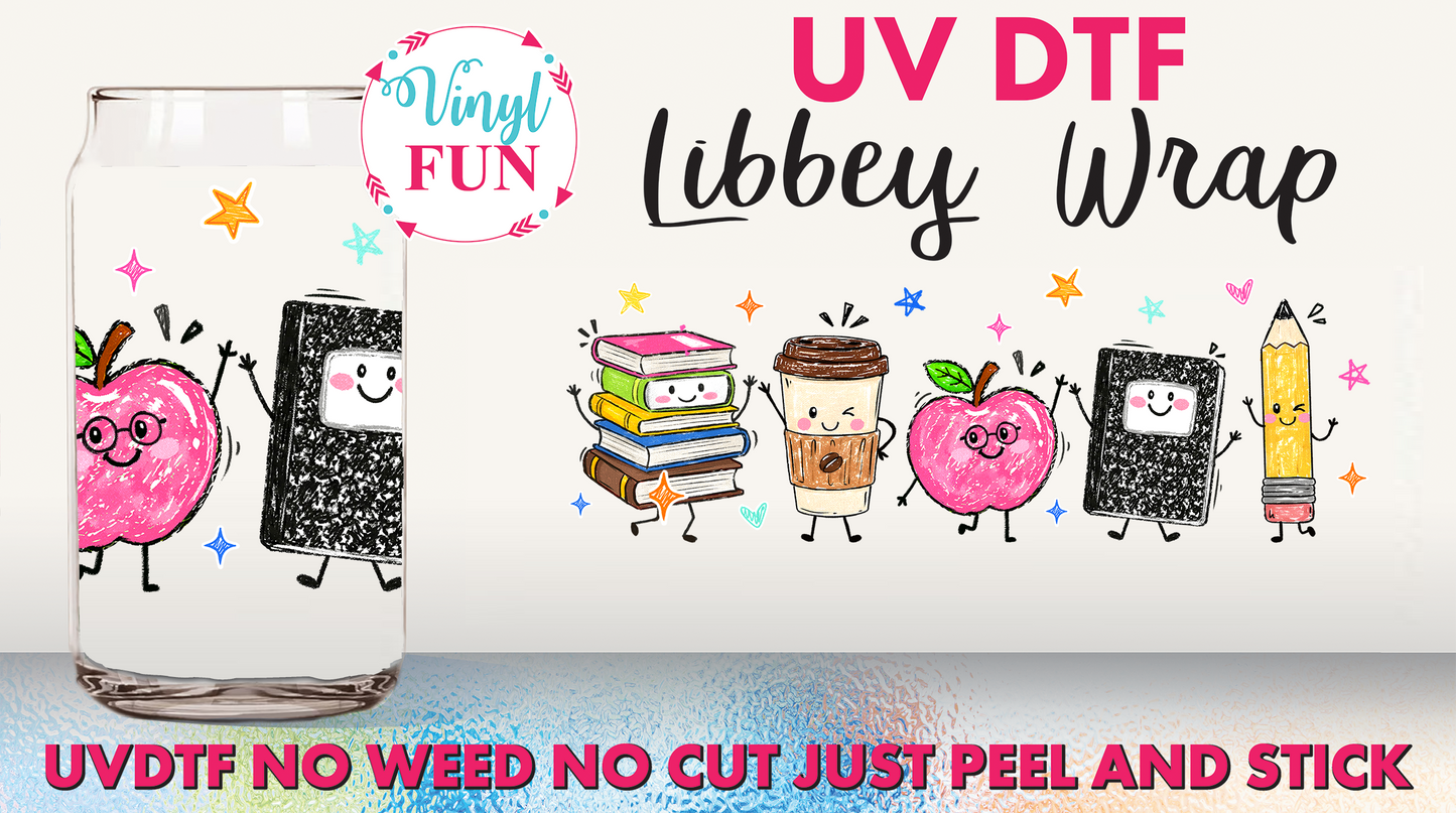 School Days Libbey Glass Wrap - UV173