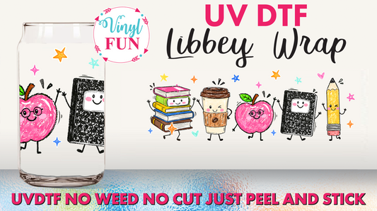 School Days Libbey Glass Wrap - UV173