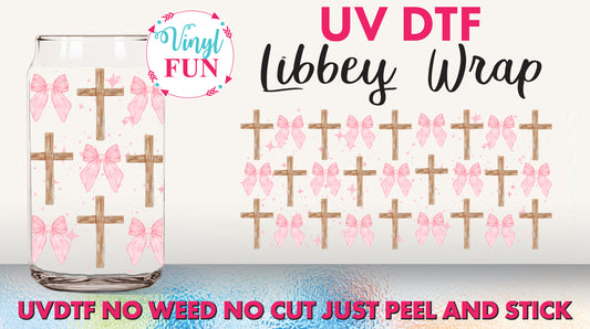 Crosses And Bows Libbey Glass Wrap - UV174