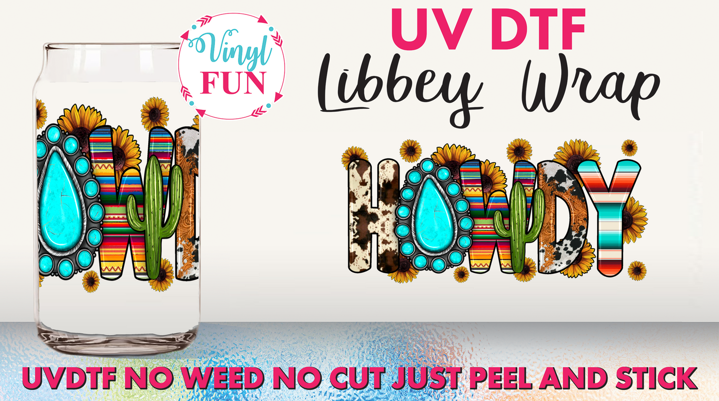 Howdy UVDTF Libbey Glass Wrap - UV19