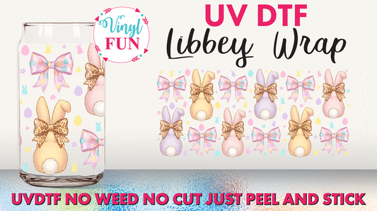 Bunnies Libbey Glass Wrap - UV215