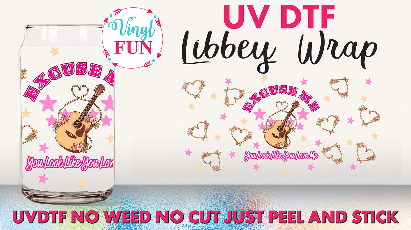 Excuse Me Libbey Glass Wrap - UV243