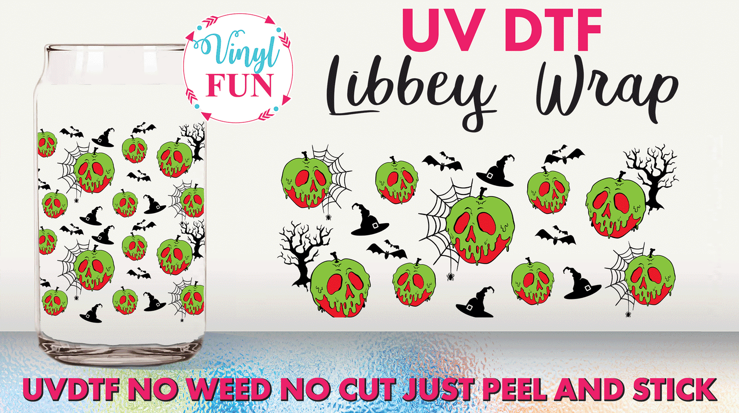 Poison Apples UVDTF Libbey Glass Wrap - UV246