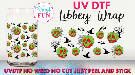 Poison Apples UVDTF Libbey Glass Wrap - UV246