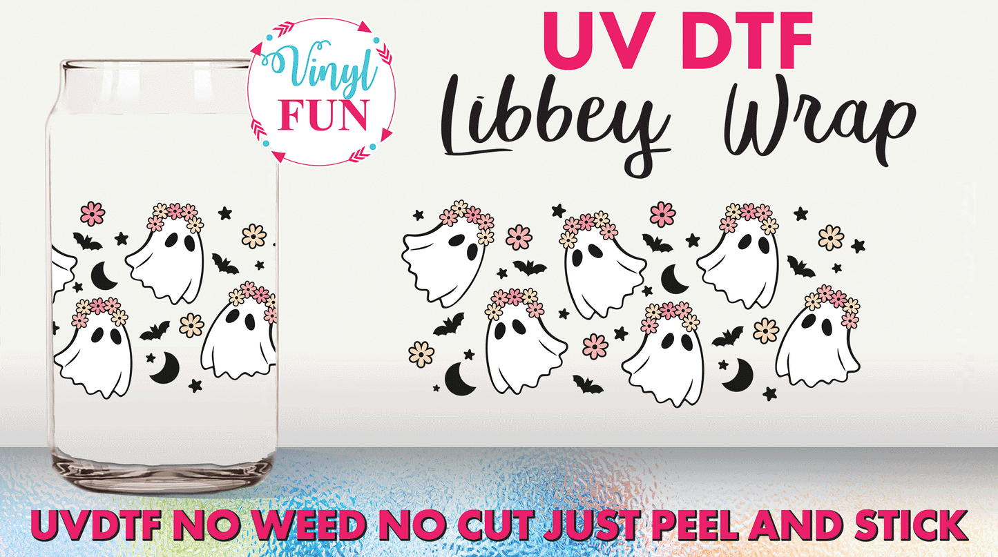 Groovy Ghosts UVDTF Libbey Glass Wrap - UV248