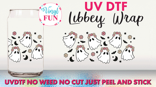 Groovy Ghosts UVDTF Libbey Glass Wrap - UV248