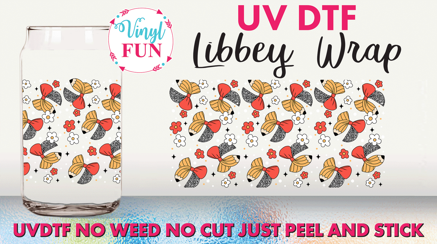 School Bows UVDTF Libbey Glass Wrap - UV249