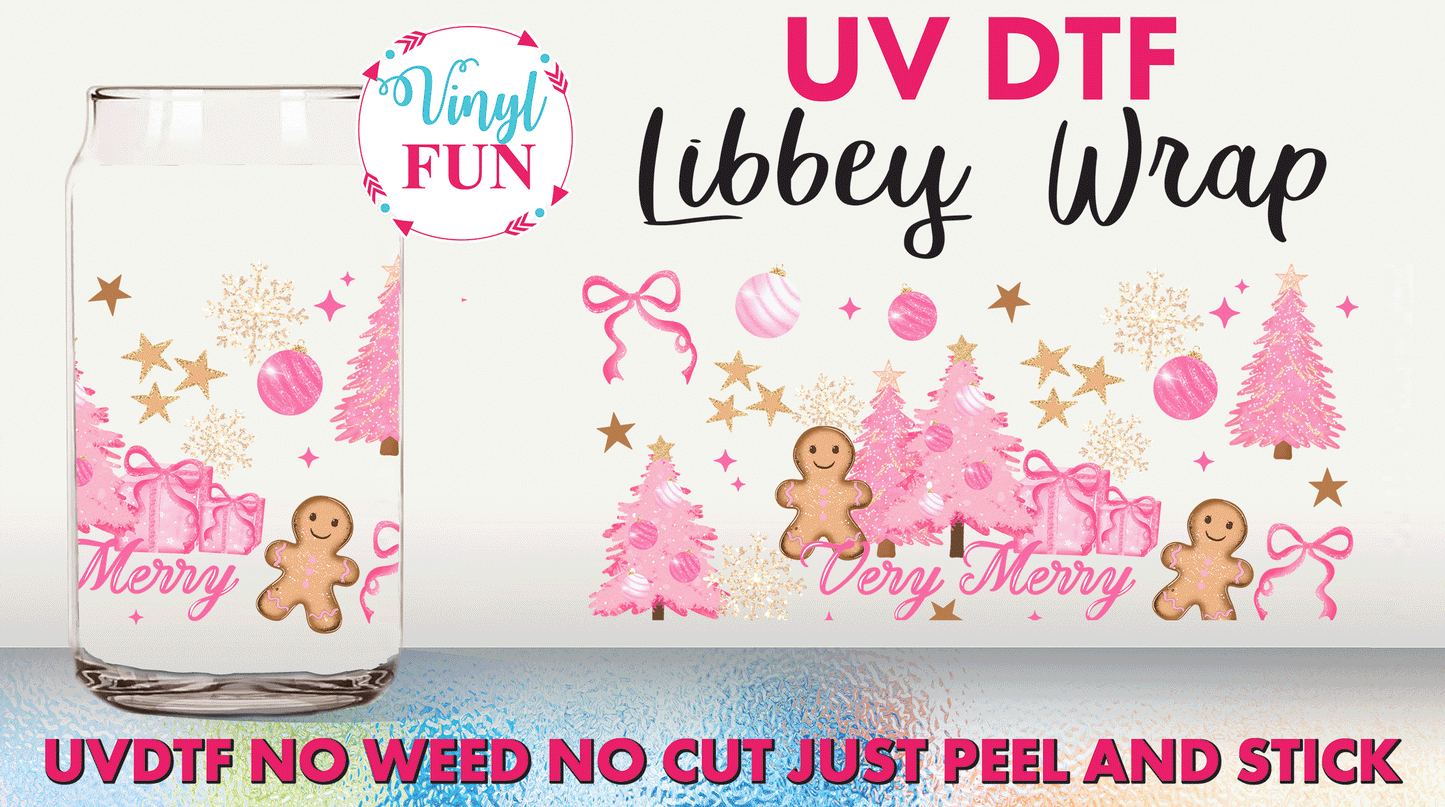 Very Merry UVDTF Libbey Glass Wrap - UV261