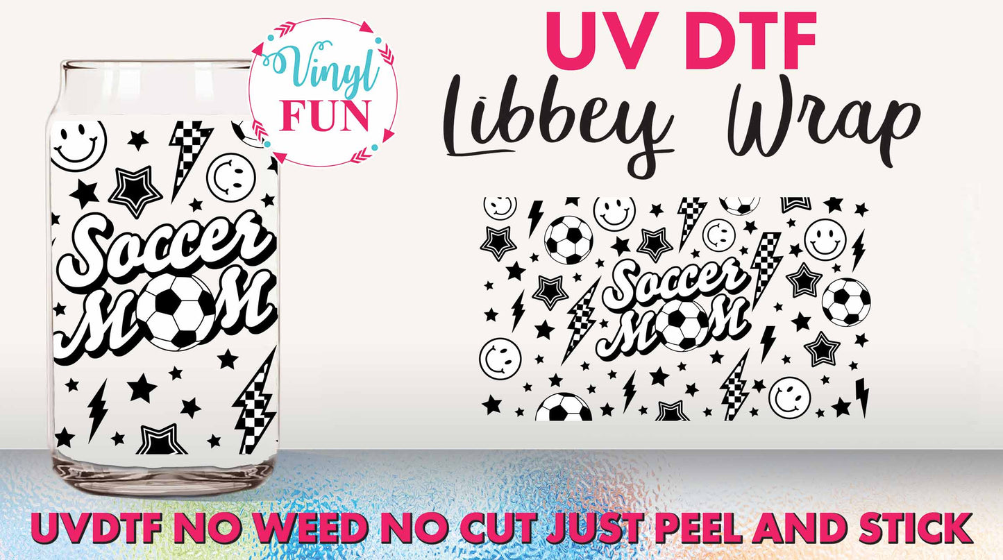 Soccer Mom UVDTF Libbey Glass Wrap - UV41