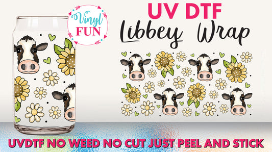Cow Time Libbey Glass Wrap - UV56