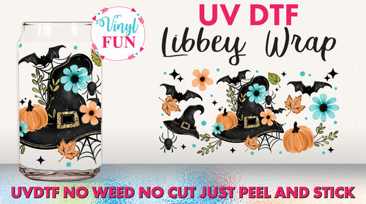 Floral Hat Libbey Glass Wrap - UV61