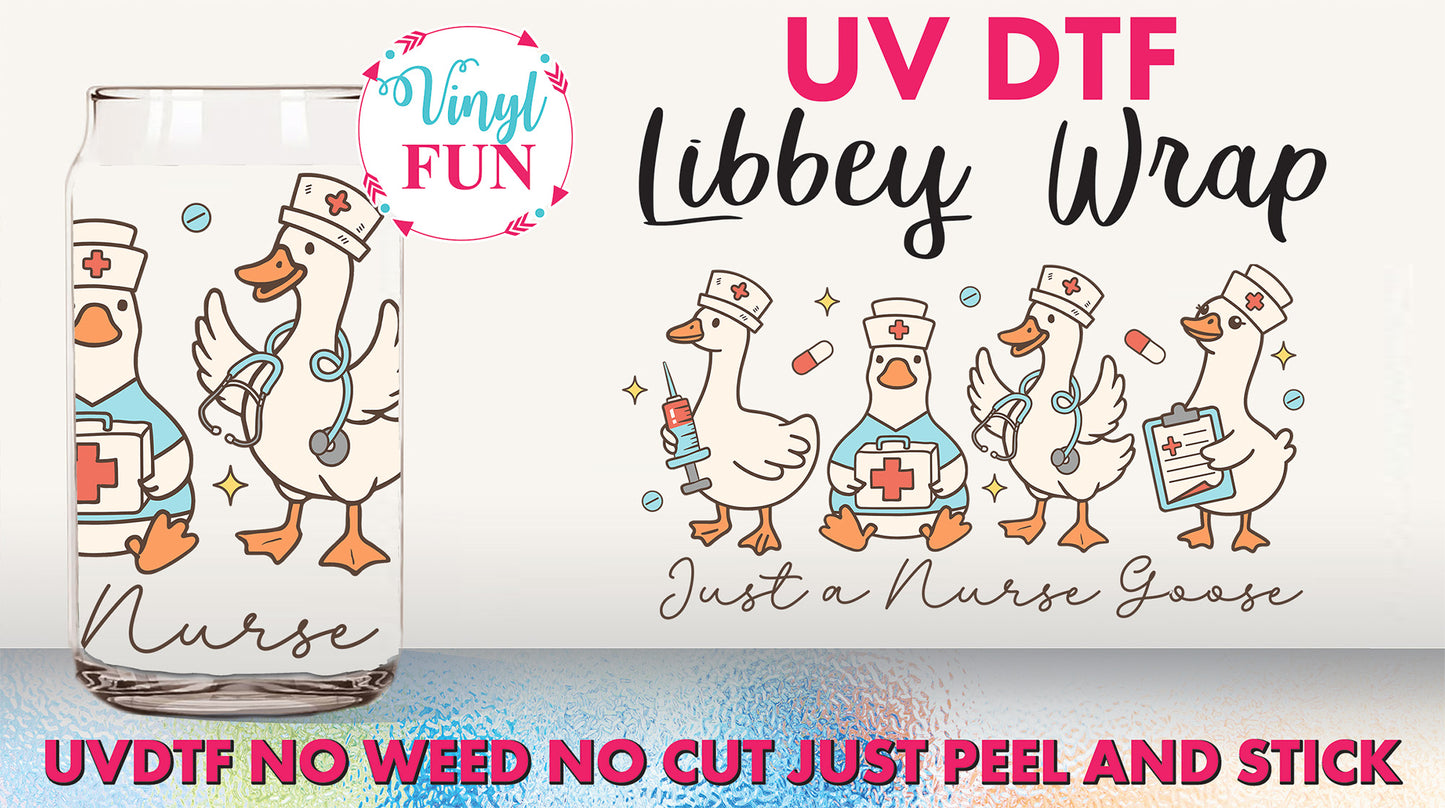 Nurse Goose Libbey Glass Wrap - UV81