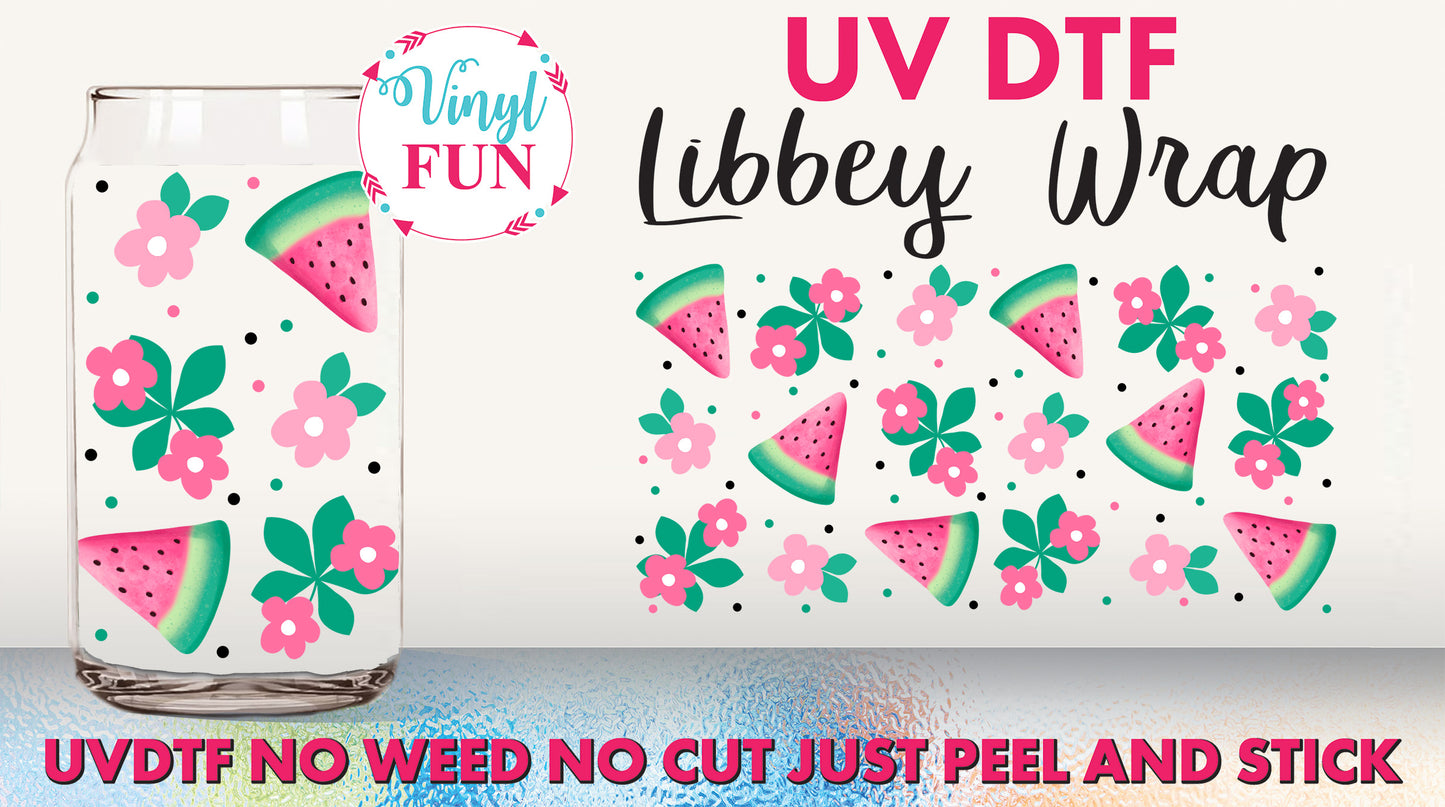 Watermelon Libbey Glass Wrap - UV82