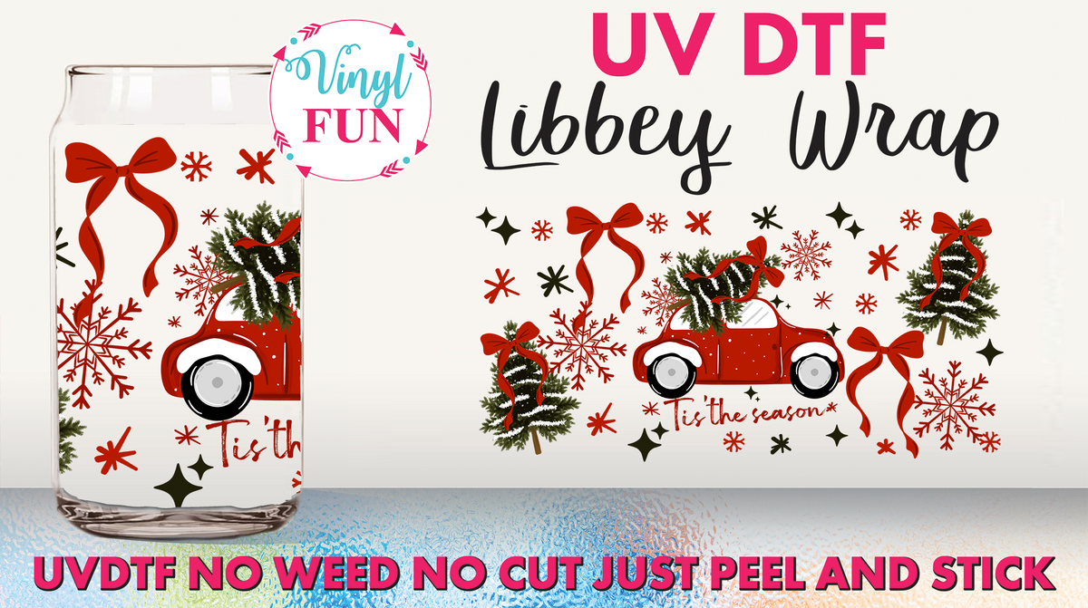 Red Truck Libbey Glass Wrap - UV97