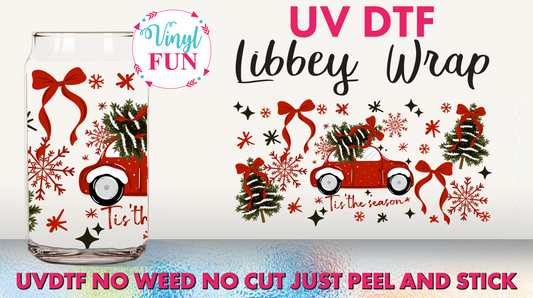 Red Truck Libbey Glass Wrap - UV97