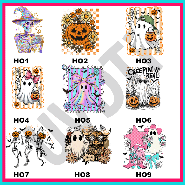 UVDTF Happy Halloween Decals