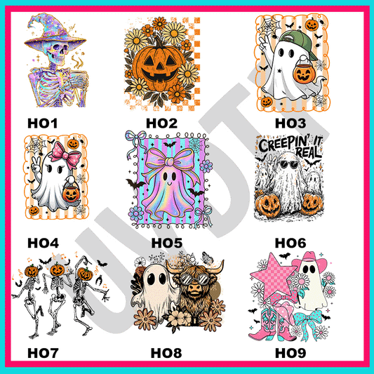 UVDTF Happy Halloween Decals