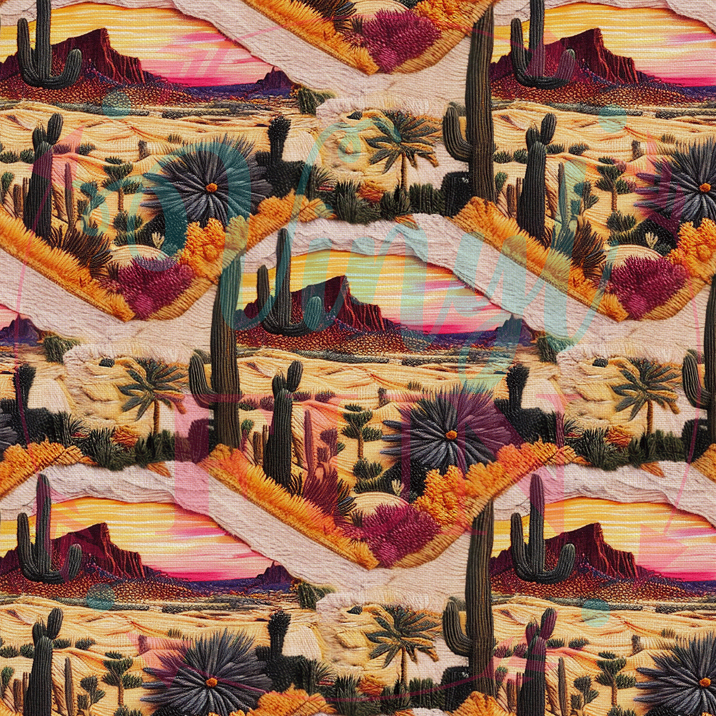 Embroidery Desert-D17