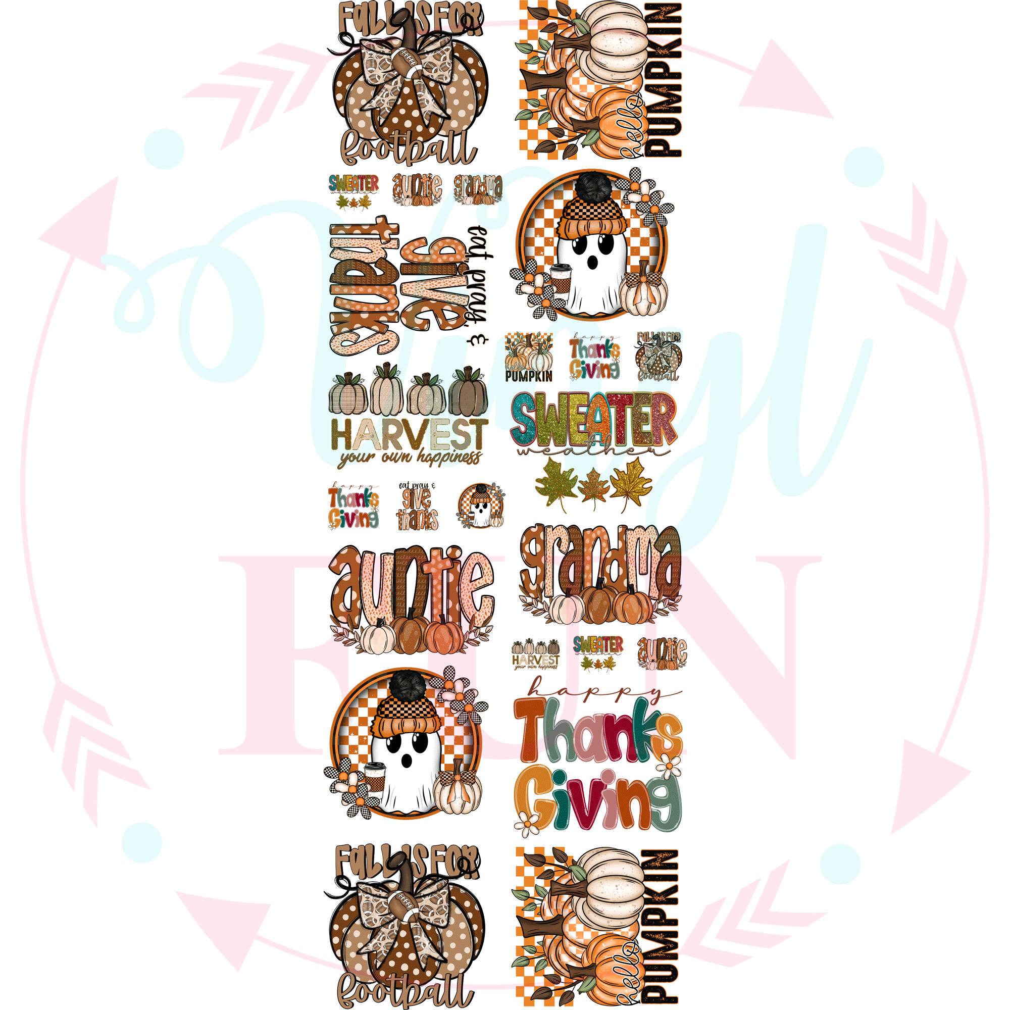 Fabulous Fall Gang Sheet 22