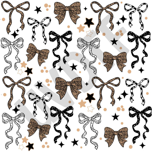 UVDTF Checkered & Leopard Bows Elements-X7
