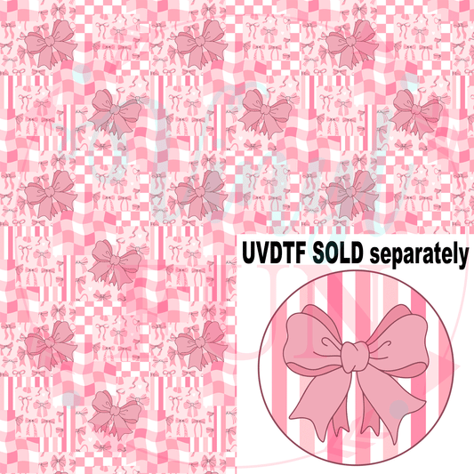 Pink Patchwork Bows Pattern-C19