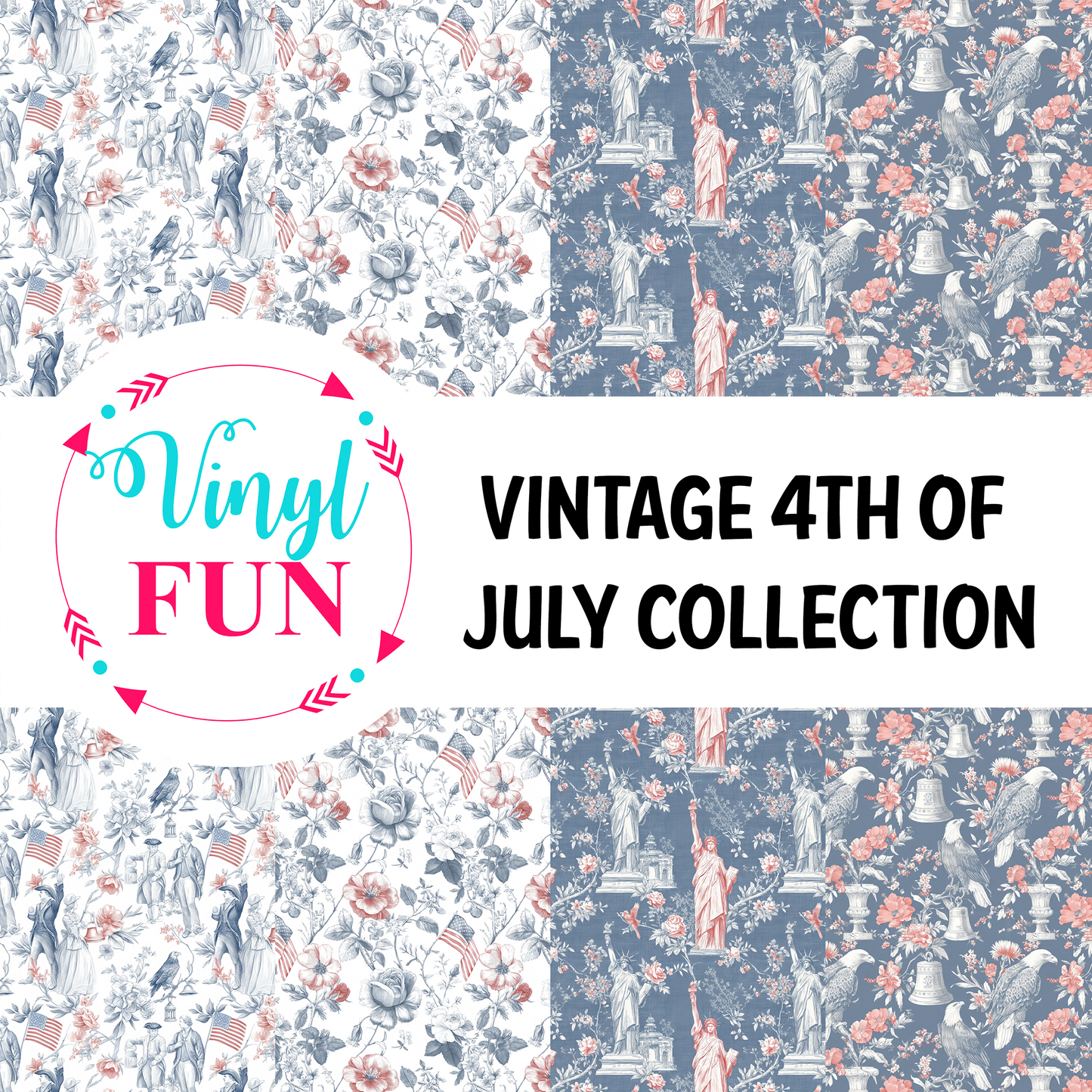 Vintage 4th of July Collection 4pk
