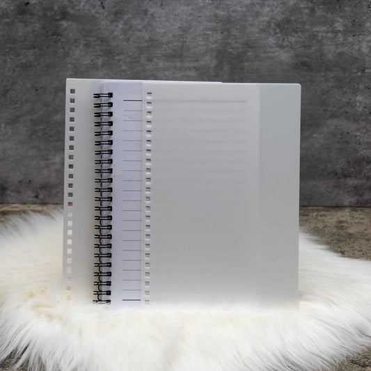 Plastic Sublimation Notebook with Side Cover Binding