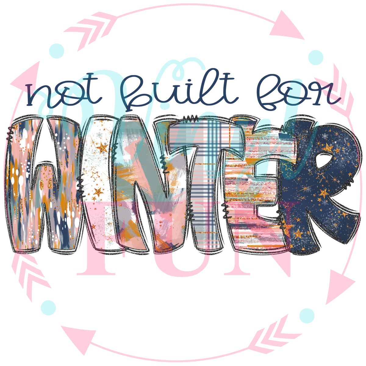 Winter Is Cold Transfers - For Fabrics