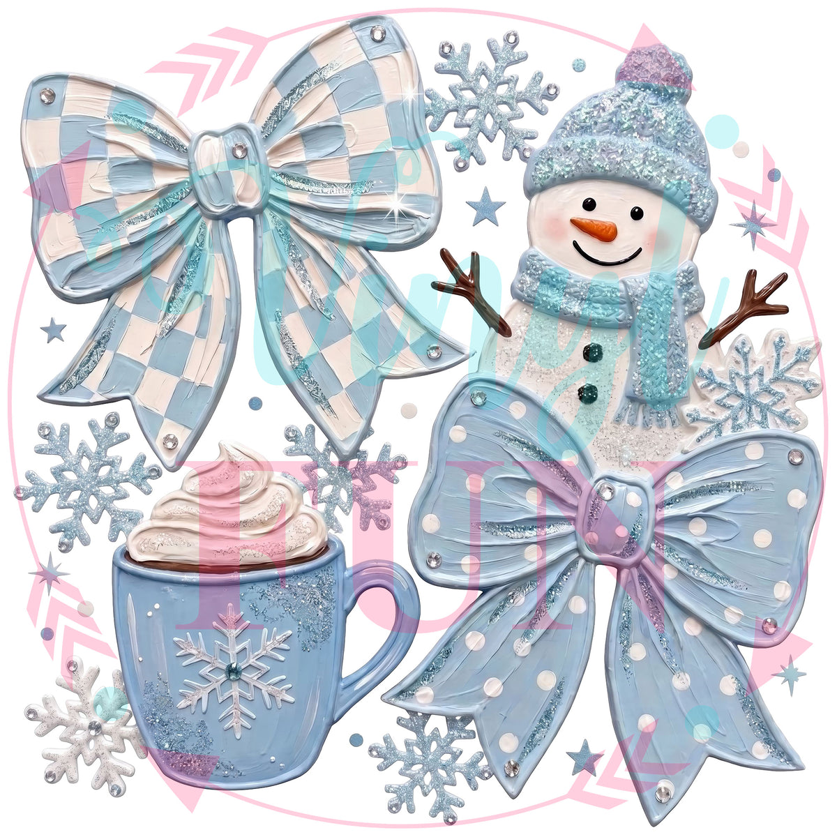 Winter Is Cold Transfers - For Fabrics