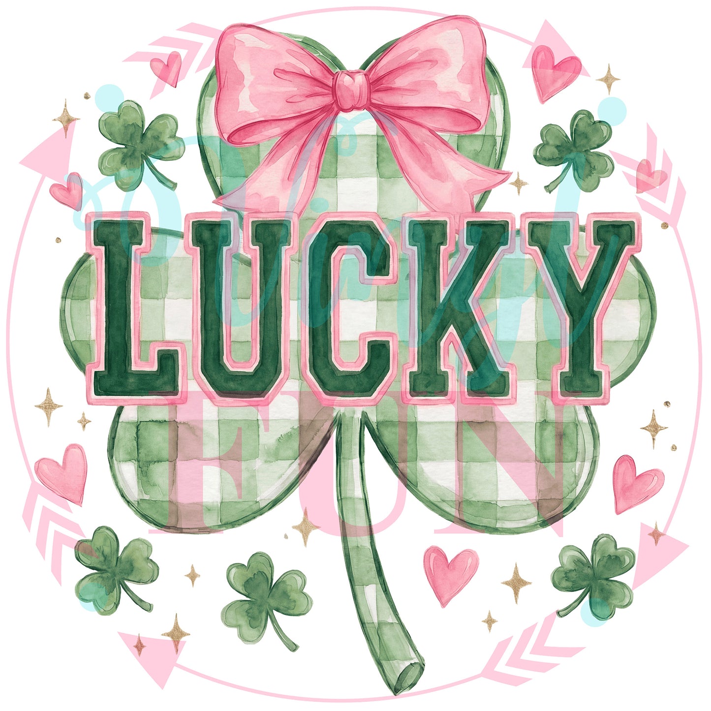 Watercolor Lucky Transfer - PAT12