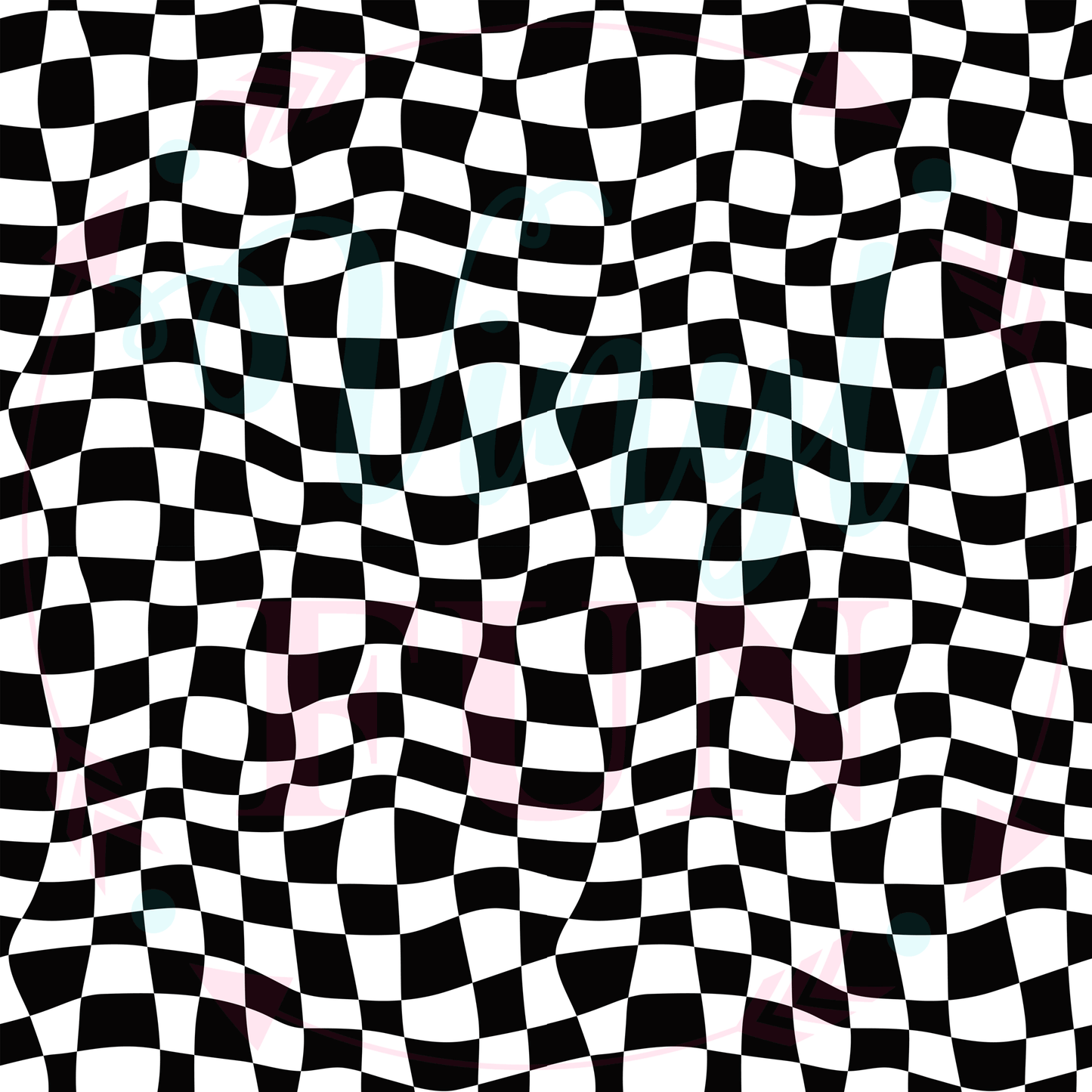 Wavy Racer Check Pattern-B24