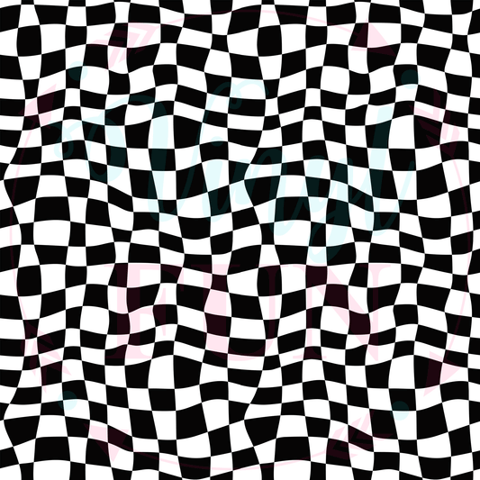 Wavy Racer Check Pattern-B24