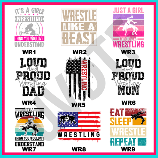 UVDTF Wrestling  Decals