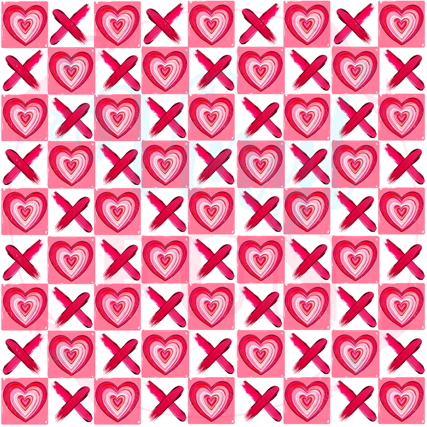 XOXO Tic-Tac Toe Pattern