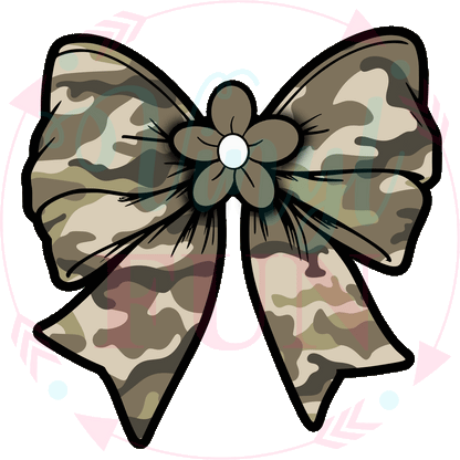 UVDTF Camo Bow Decal-D9