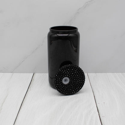 Rhinestone Lid Glass Shimmer Libbey