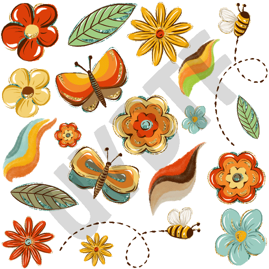 UVDTF Boho Bees Elements