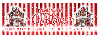 Candy Cane Countdown Transfer-You Choose Design