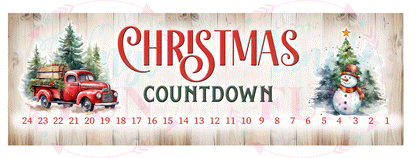 Candy Cane Countdown Transfer-You Choose Design