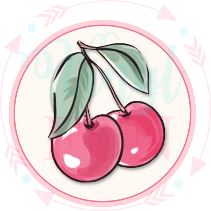 UVDTF Pink Cherries Decal-D10