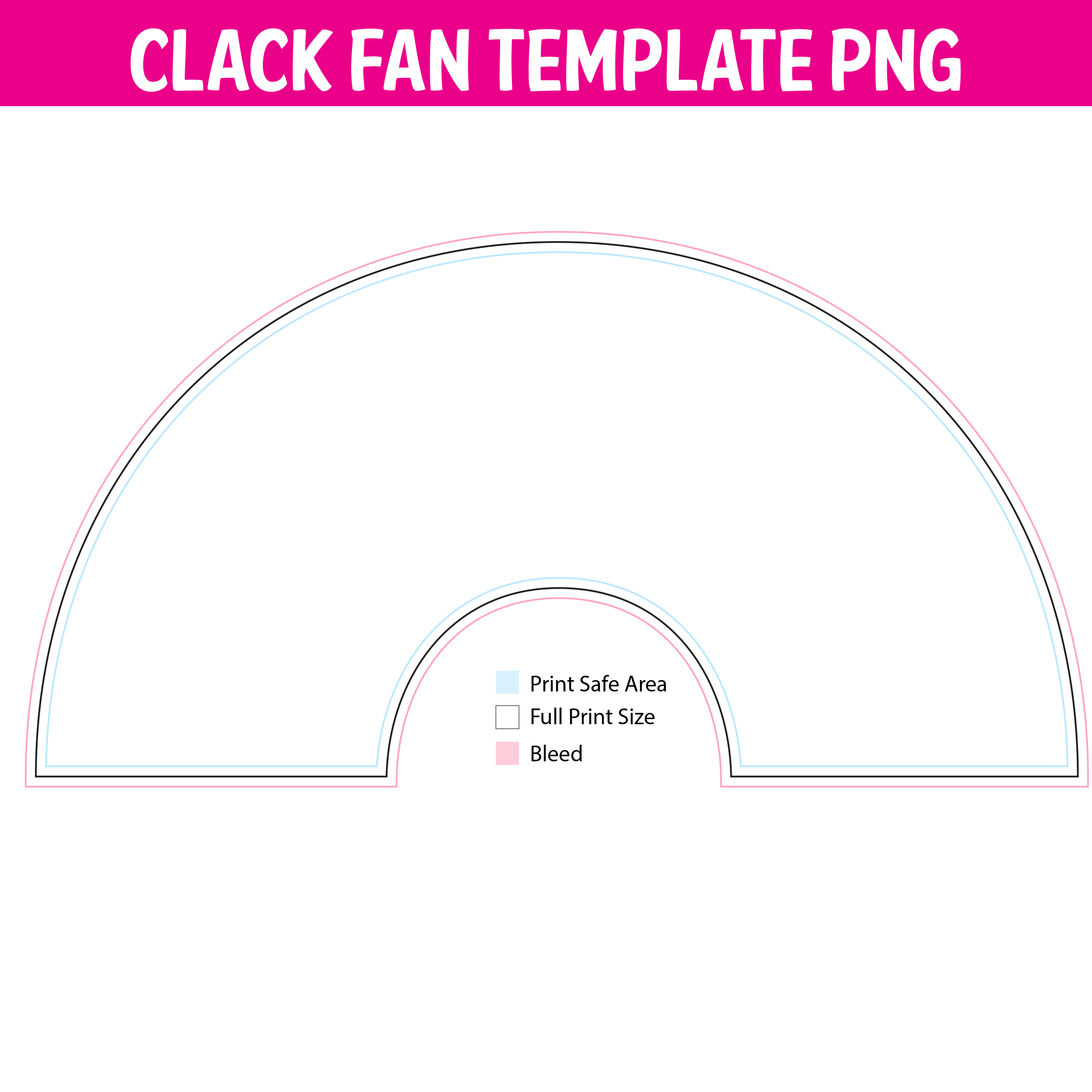 Clack Fan TemplateDigital Download Vinyl Fun