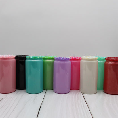 Rhinestone Lid Glass Shimmer Libbey