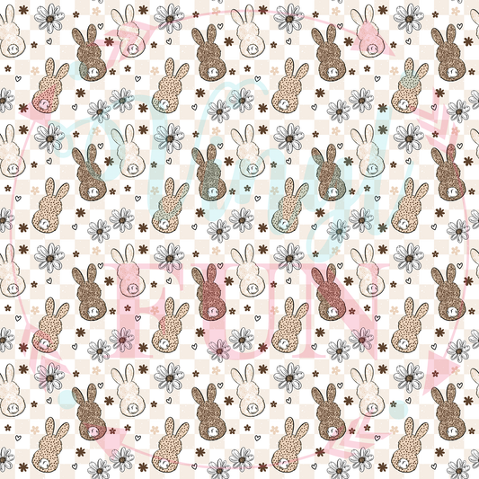 Leopard Bunnies Pattern
