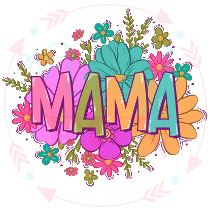 Bright Floral Mama & Mini Transfer -55