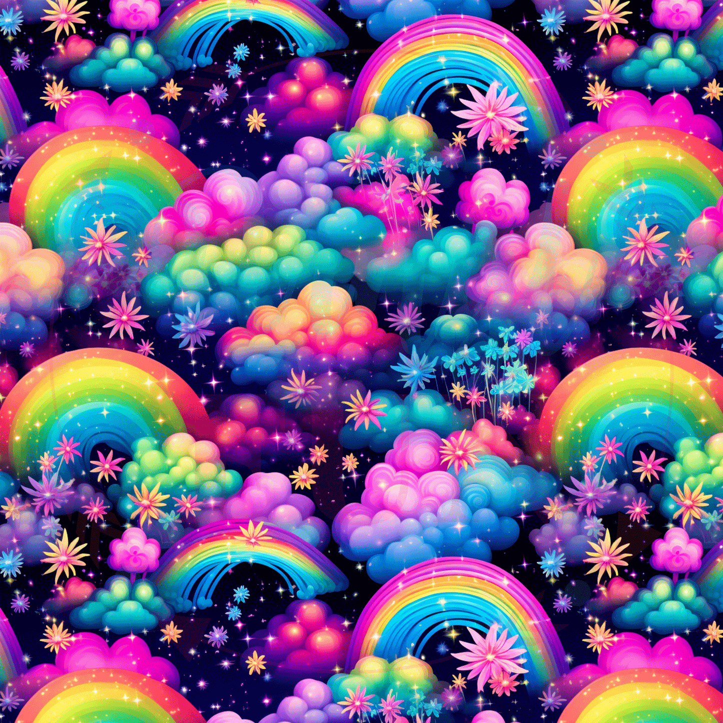 Clouds & Rainbows Pattern-B17