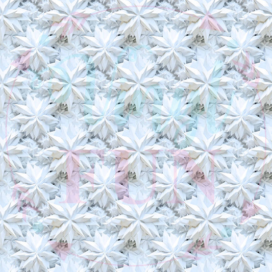 3d Snowflakes Pattern